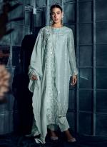 Modal Silk Sky Blue Eid Wear Embroidery Work Salwar Suit